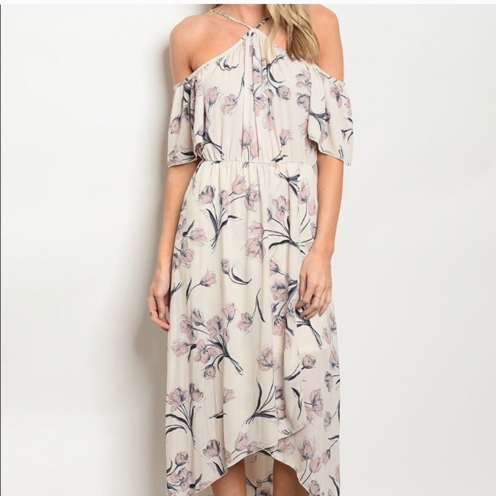 Floral Halter Dress